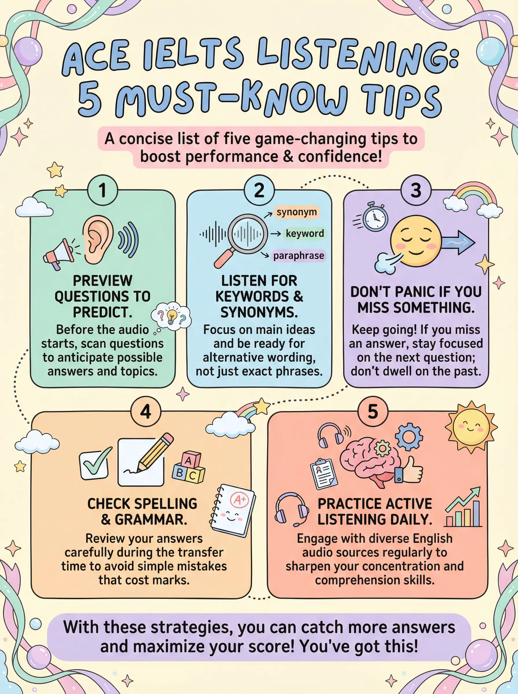 Ace IELTS Listening: 5 Strategies for a High Score - IELTS preparation guide and tips