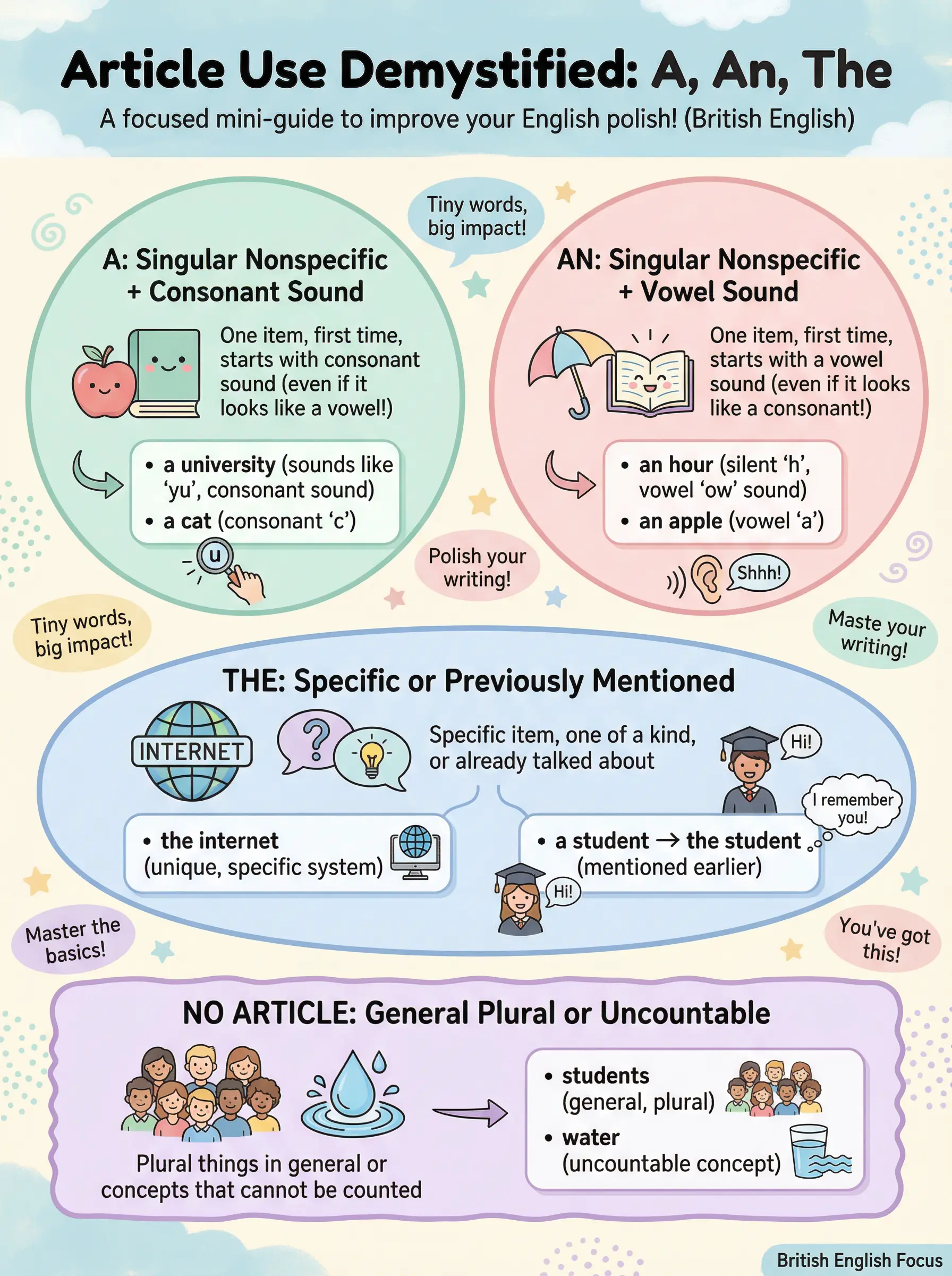 Article Use Demystified: Mastering A, An, and The - IELTS preparation guide and tips