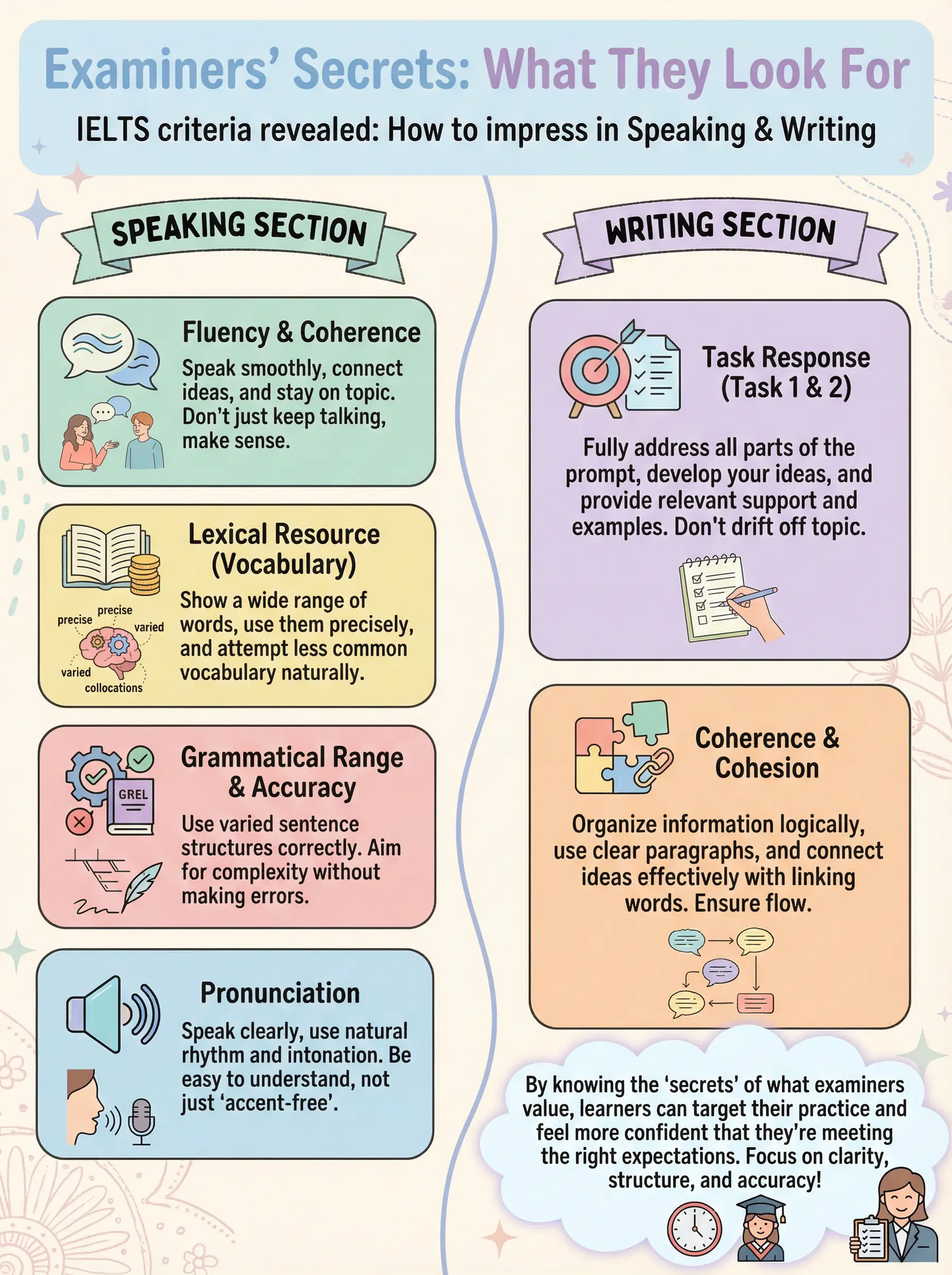 Examiners’ Secrets: What They Look For - IELTS preparation guide and tips