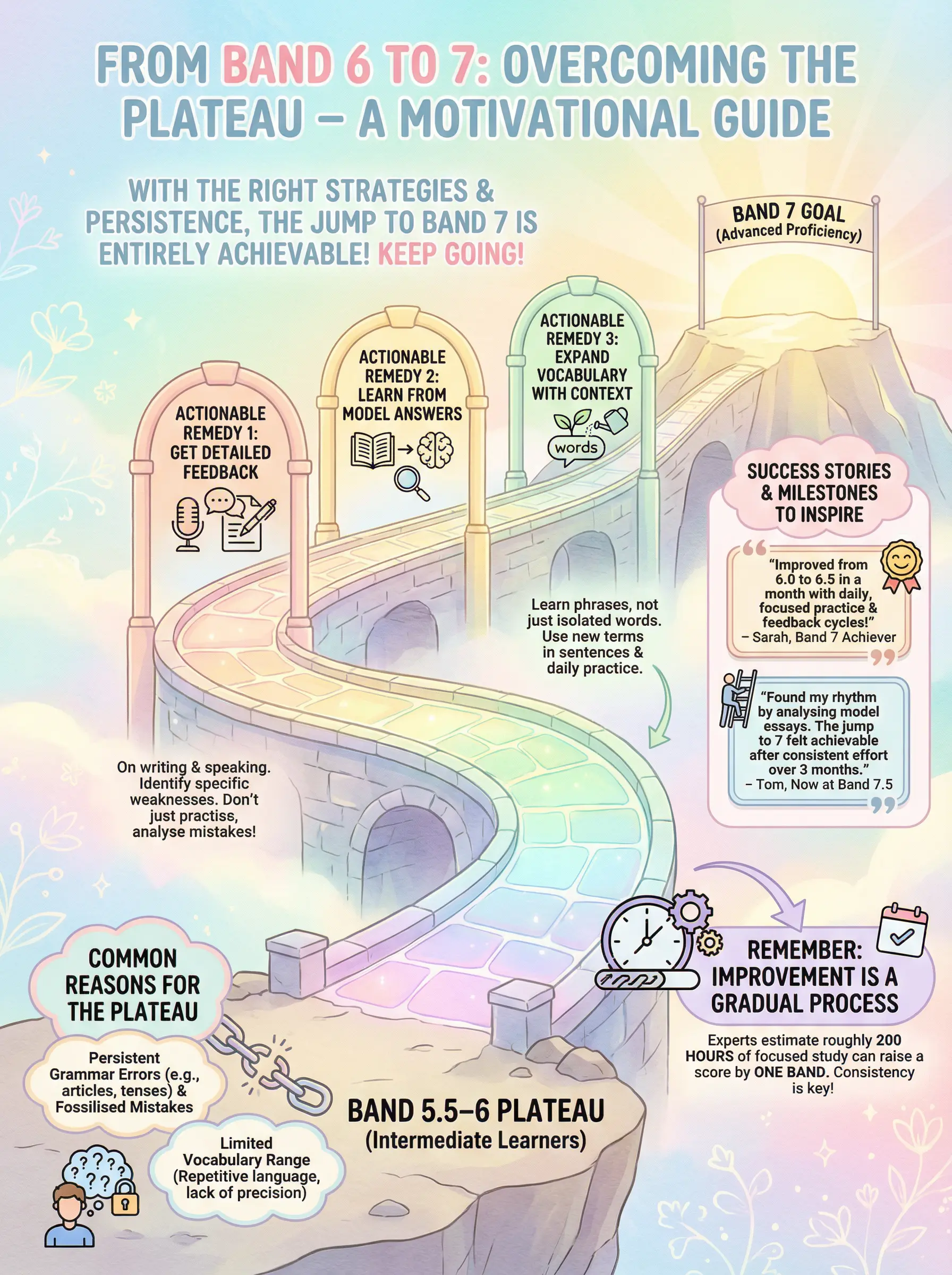 From Band 6 to 7: Overcoming the IELTS Plateau - IELTS preparation guide and tips