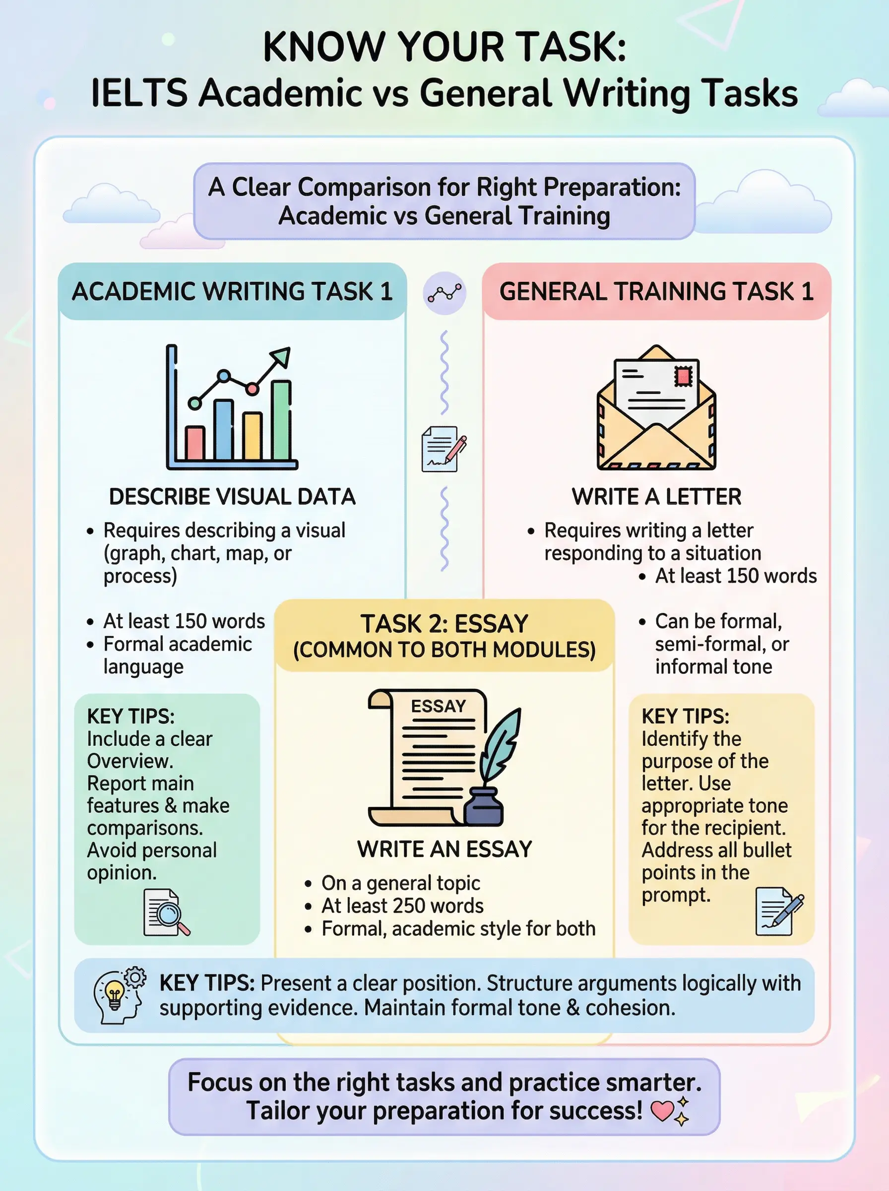 Know Your Task: Academic vs General Training Writing - IELTS preparation guide and tips