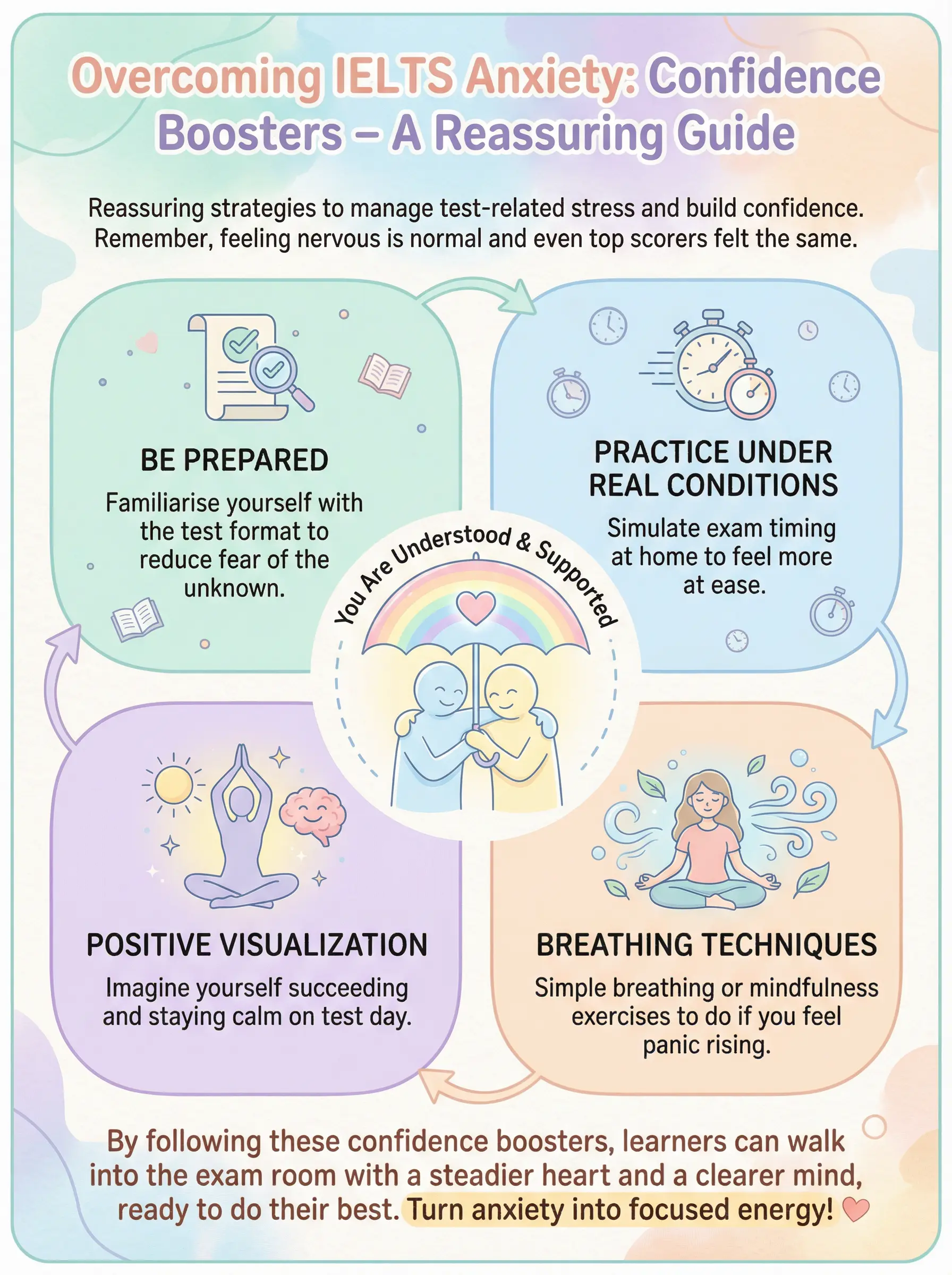 Overcoming IELTS Anxiety: 5 Proven Confidence Boosters - IELTS preparation guide and tips