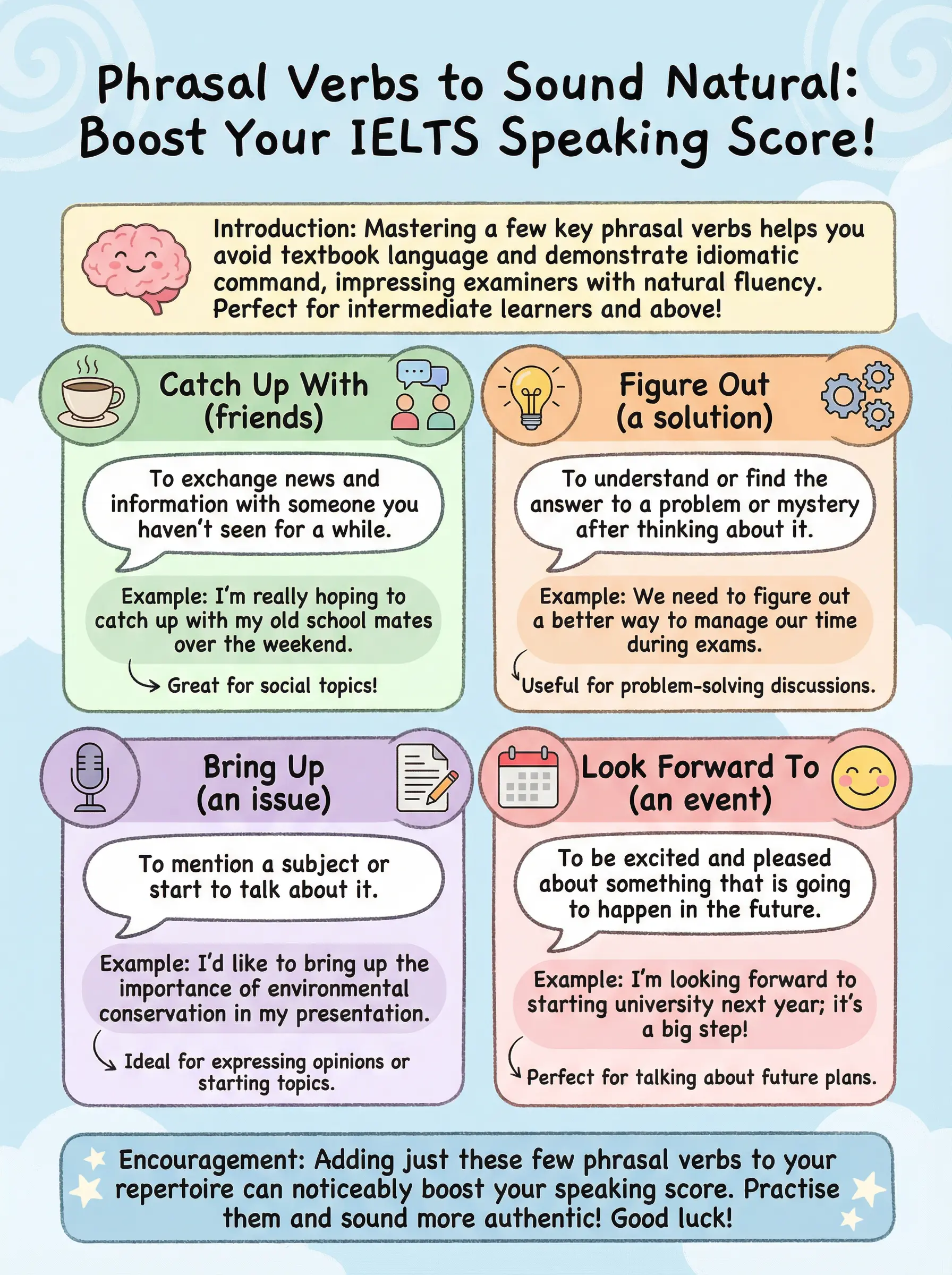 Phrasal Verbs to Sound Natural in IELTS Speaking - IELTS preparation guide and tips