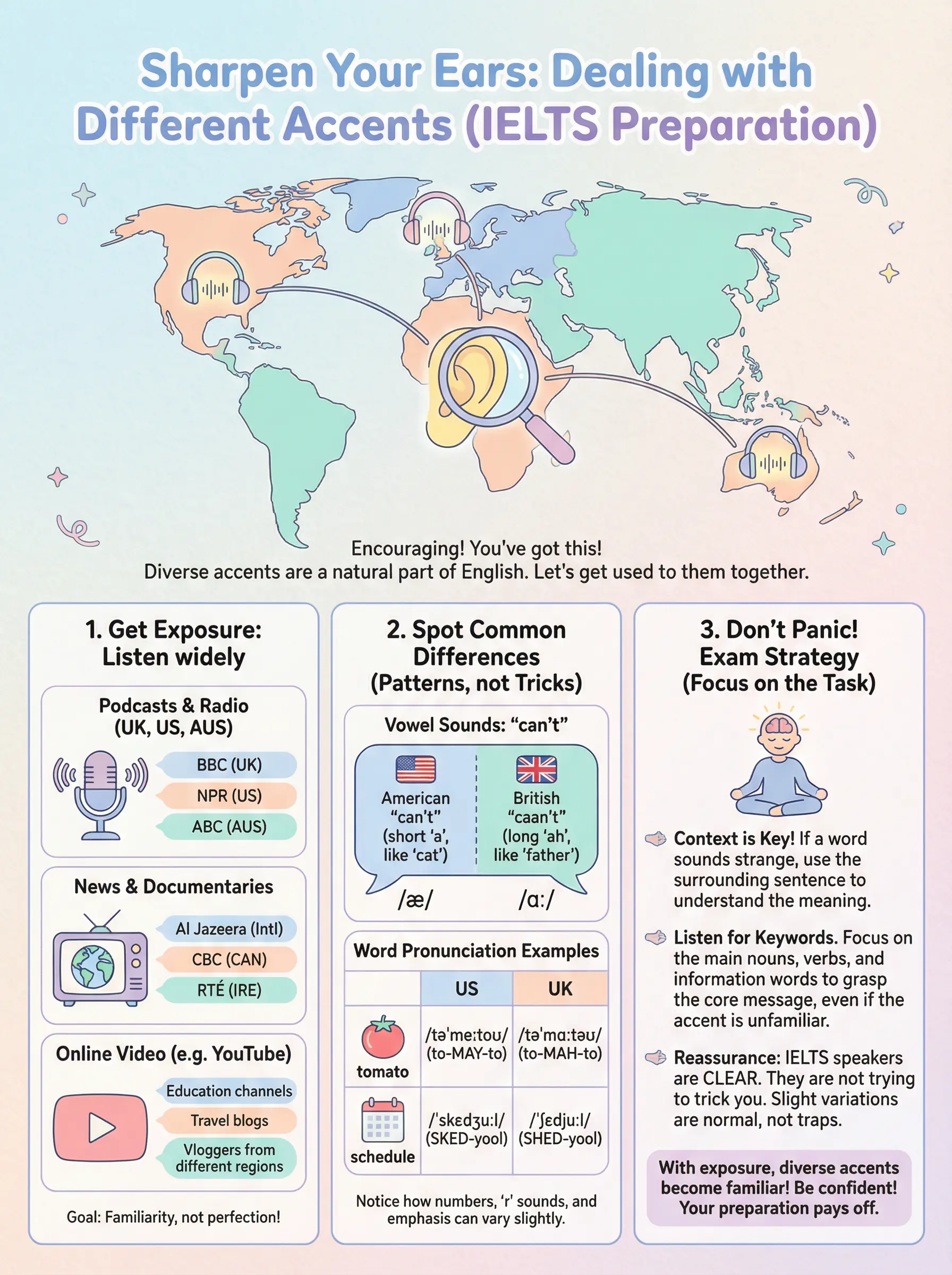 Sharpen Your Ears: Dealing with Different Accents - IELTS preparation guide and tips