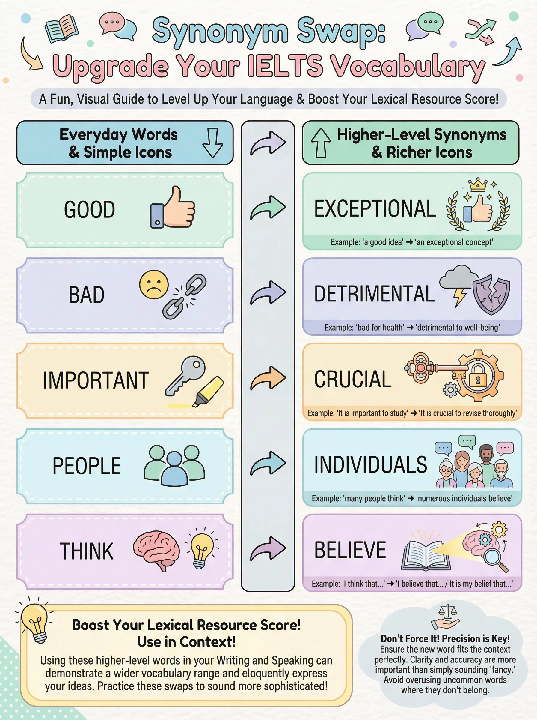 Synonym Swap: Upgrade Your IELTS Vocabulary - IELTS preparation guide and tips