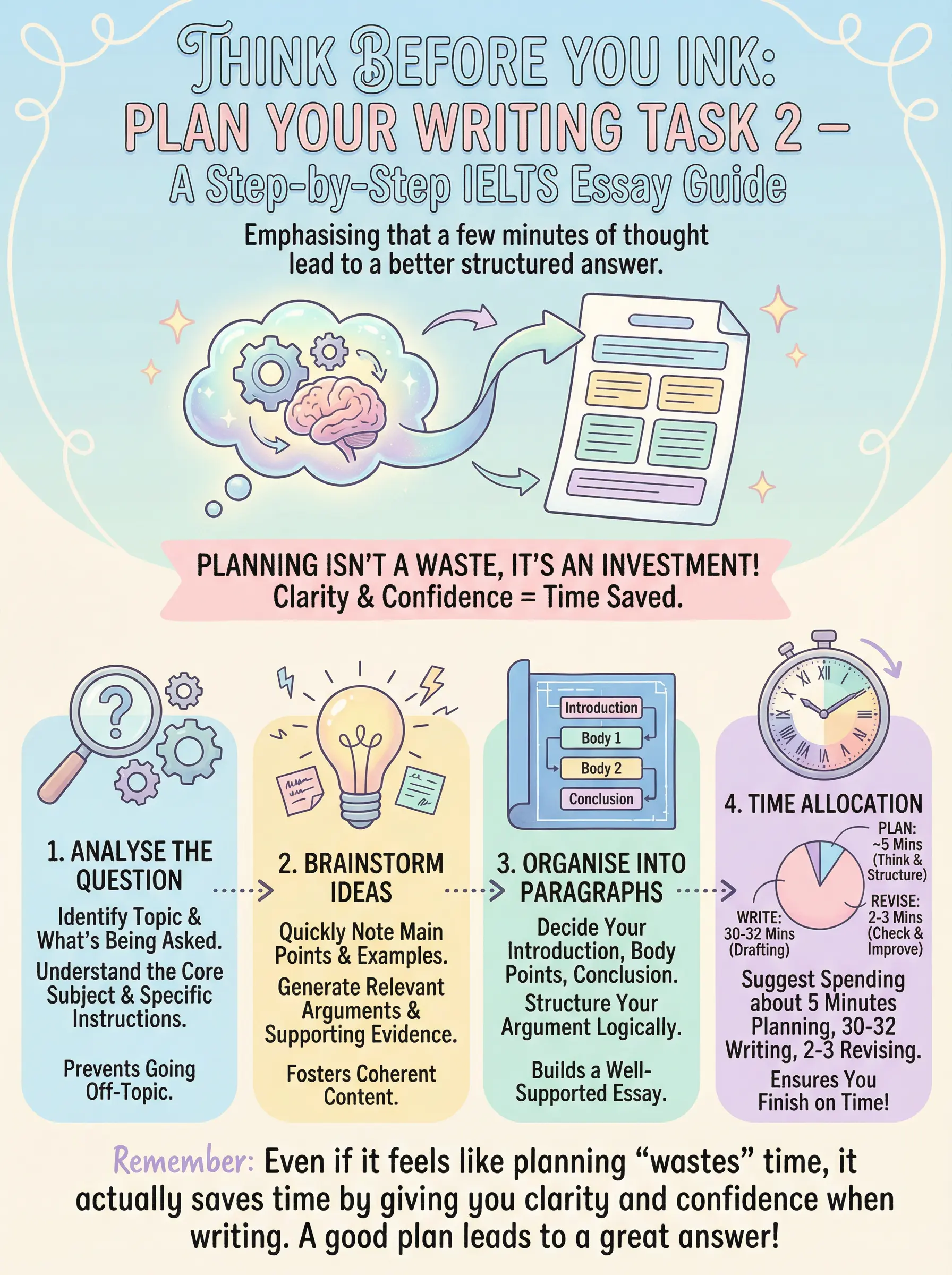 Think Before You Ink: How to Plan Your IELTS Writing Task 2 - IELTS preparation guide and tips
