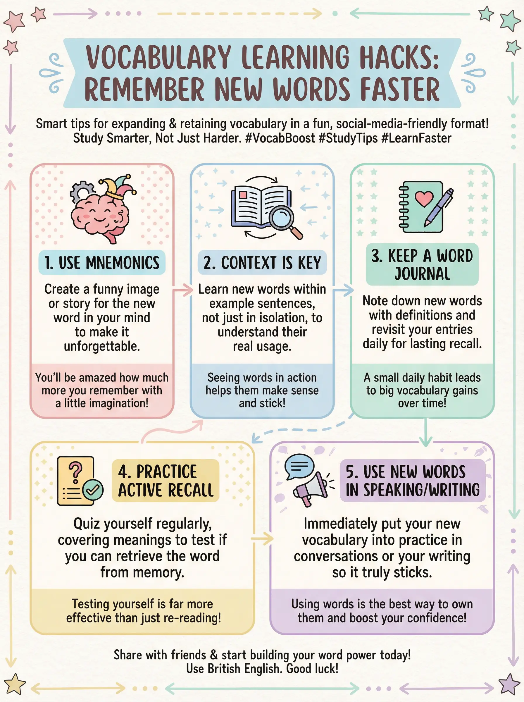 Vocabulary Learning Hacks: Remember New Words Faster - IELTS preparation guide and tips