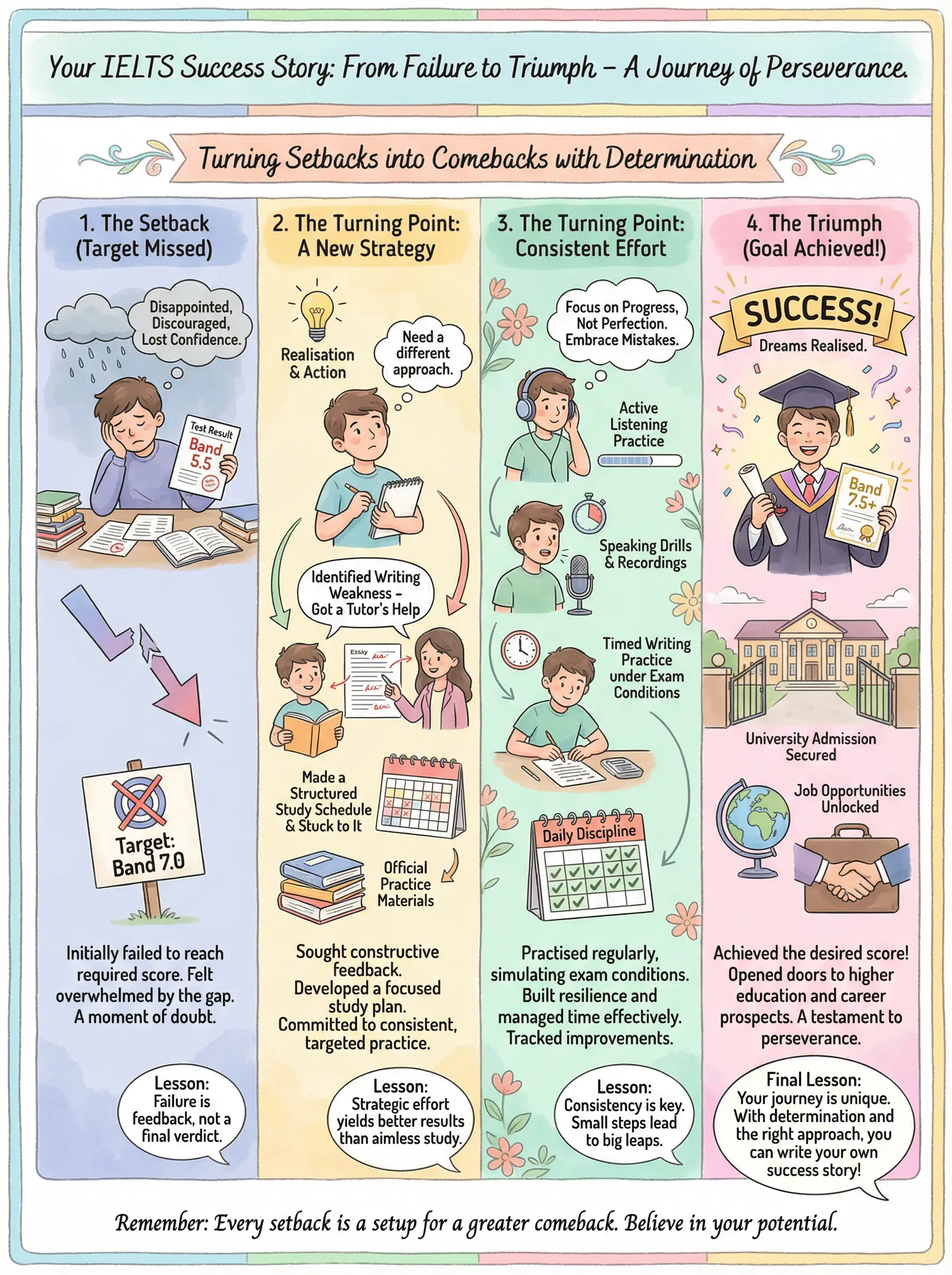 Your IELTS Success Story: From Failure to Triumph - IELTS preparation guide and tips